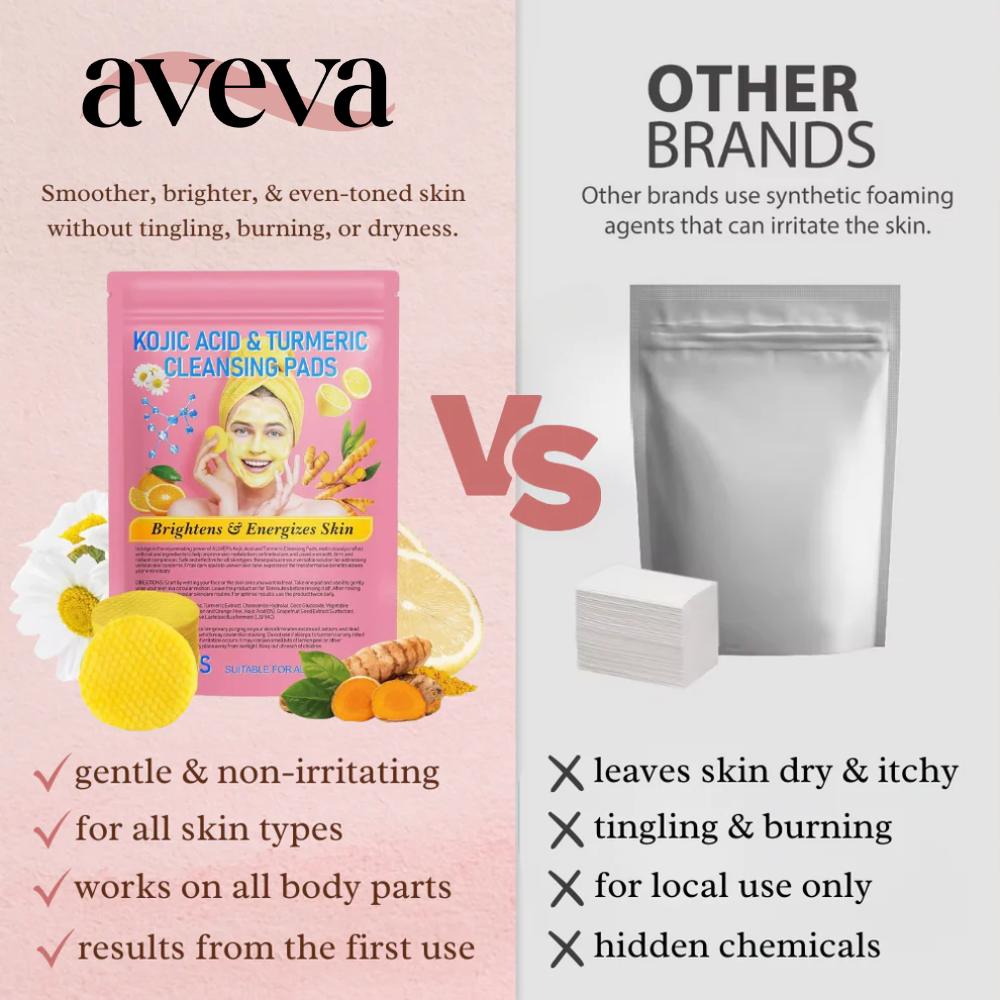 Aveva - Kojic Acid & Turmeric Cleansing Pads